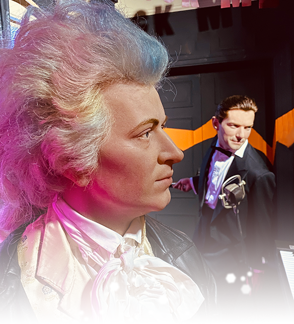 Mozart and Falco at Madame Tussauds™ Vienna