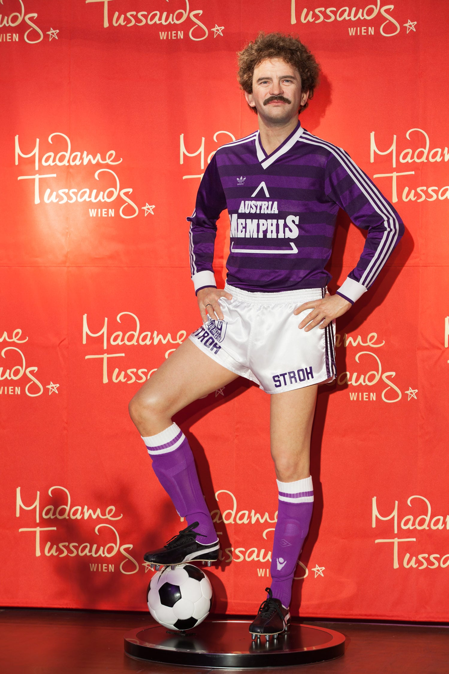 Soccer player Herbert Prohaska at Madame Tussauds™ Vienna