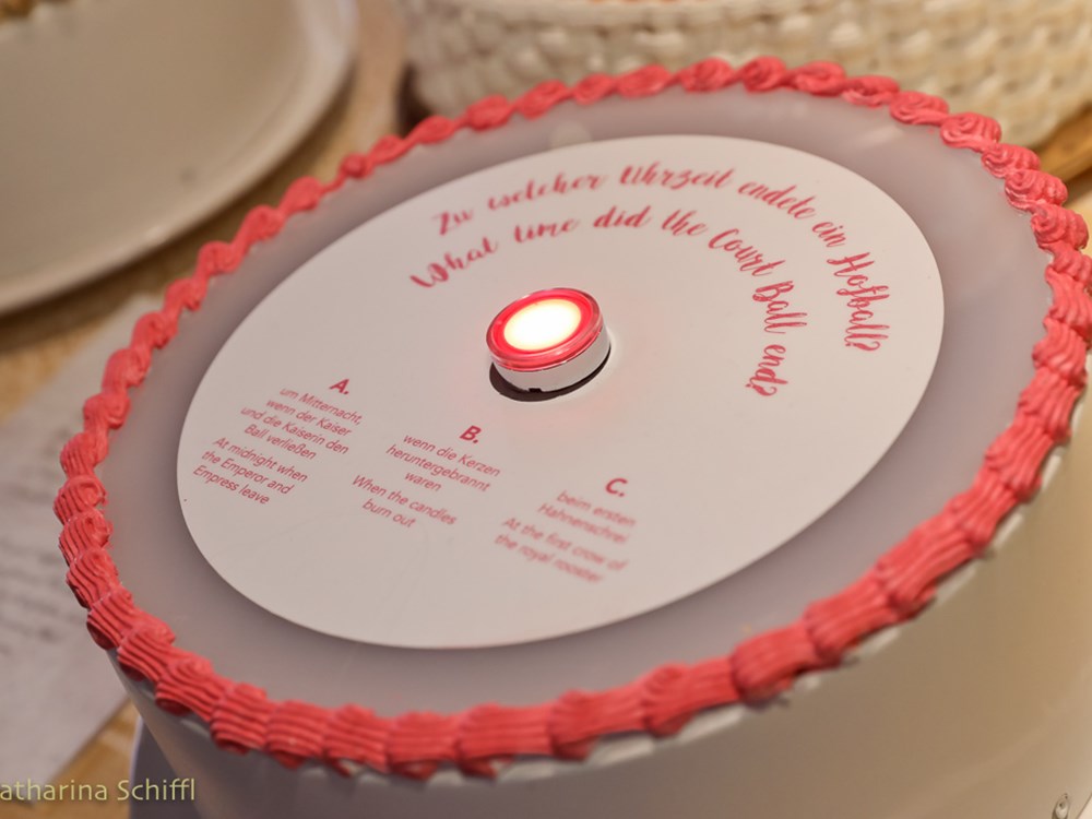 Interactive cakes at Sisi's court ball at Madame Tussauds™ Vienna