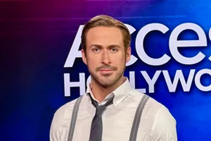 Ryan Gosling at Access Hollywood now at Madame Tussauds Hollywood