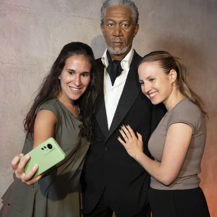 Morgan Freeman im Madame Tussauds Berlin