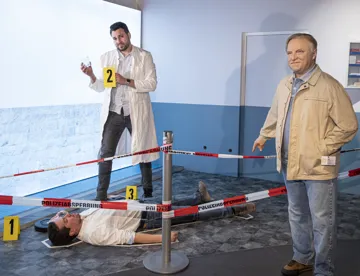 Ermittle den Täter im Tatort-Set im Madame Tussauds Berlin