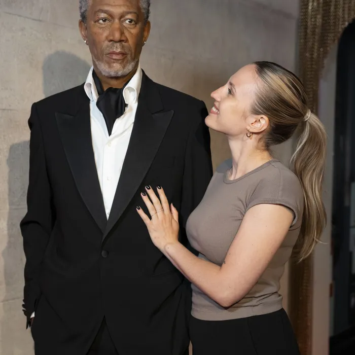 Morgan Freeman im Madame Tussauds Berlin