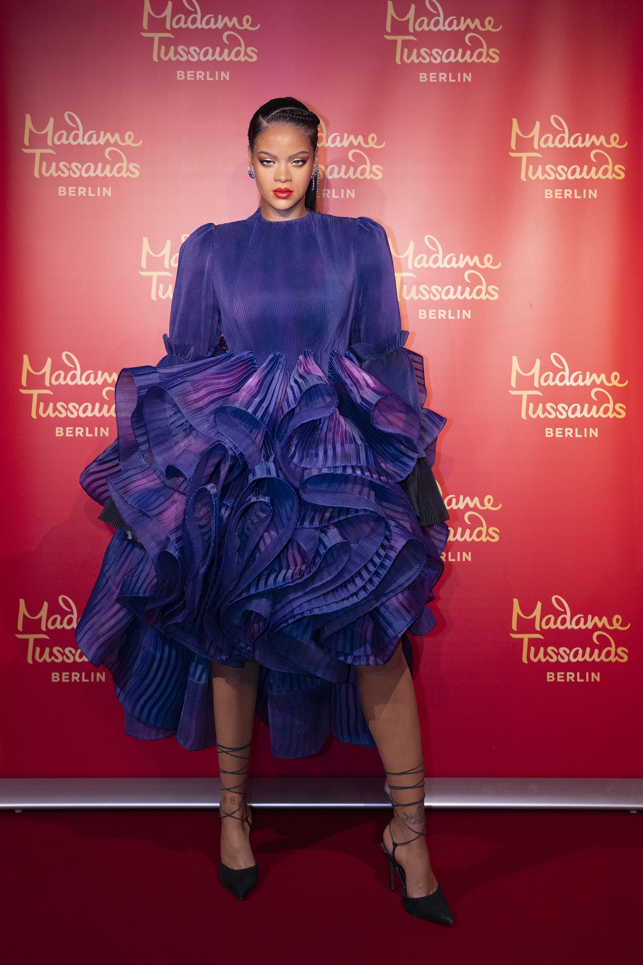 Die Wachsfigur von US-Superstar Rihanna im Madame Tussauds Berlin