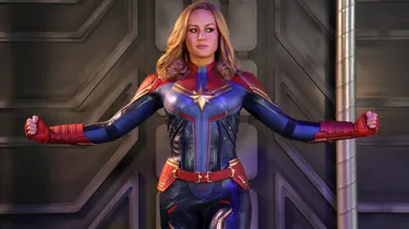Captain Marvel Wax Figure at Madame Tussauds Blackpool