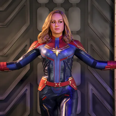 Captain Marvel Wax Figure at Madame Tussauds Blackpool