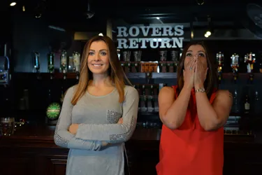 Kym Marsh is surprised to see her wax figure at Madame Tussauds Blackpool - The Rovers Return