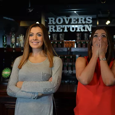 Kym Marsh is surprised to see her wax figure at Madame Tussauds Blackpool - The Rovers Return