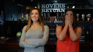 Kym Marsh is surprised to see her wax figure at Madame Tussauds Blackpool - The Rovers Return