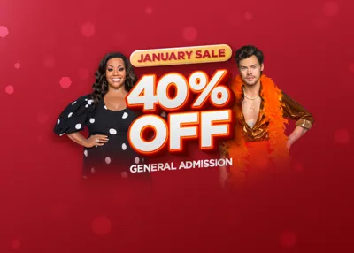 Madame Tussauds 40% January 2026
