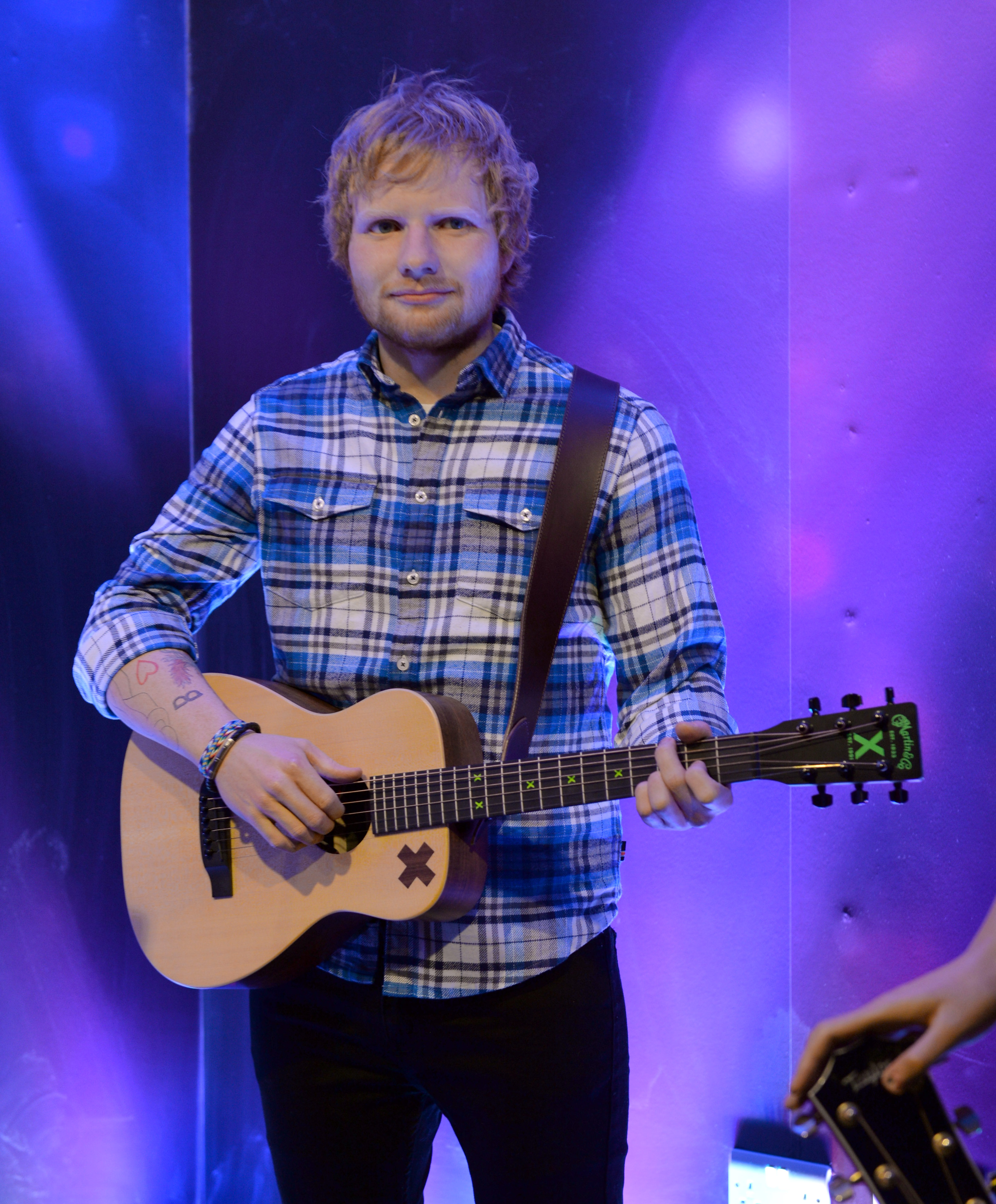 Ed Sheeran's wax figure at Madame Tussauds Blackpool