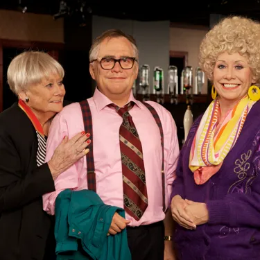 Liz Dawn meets Jack and Vera's wax figures at Madame Tussauds Blackpool