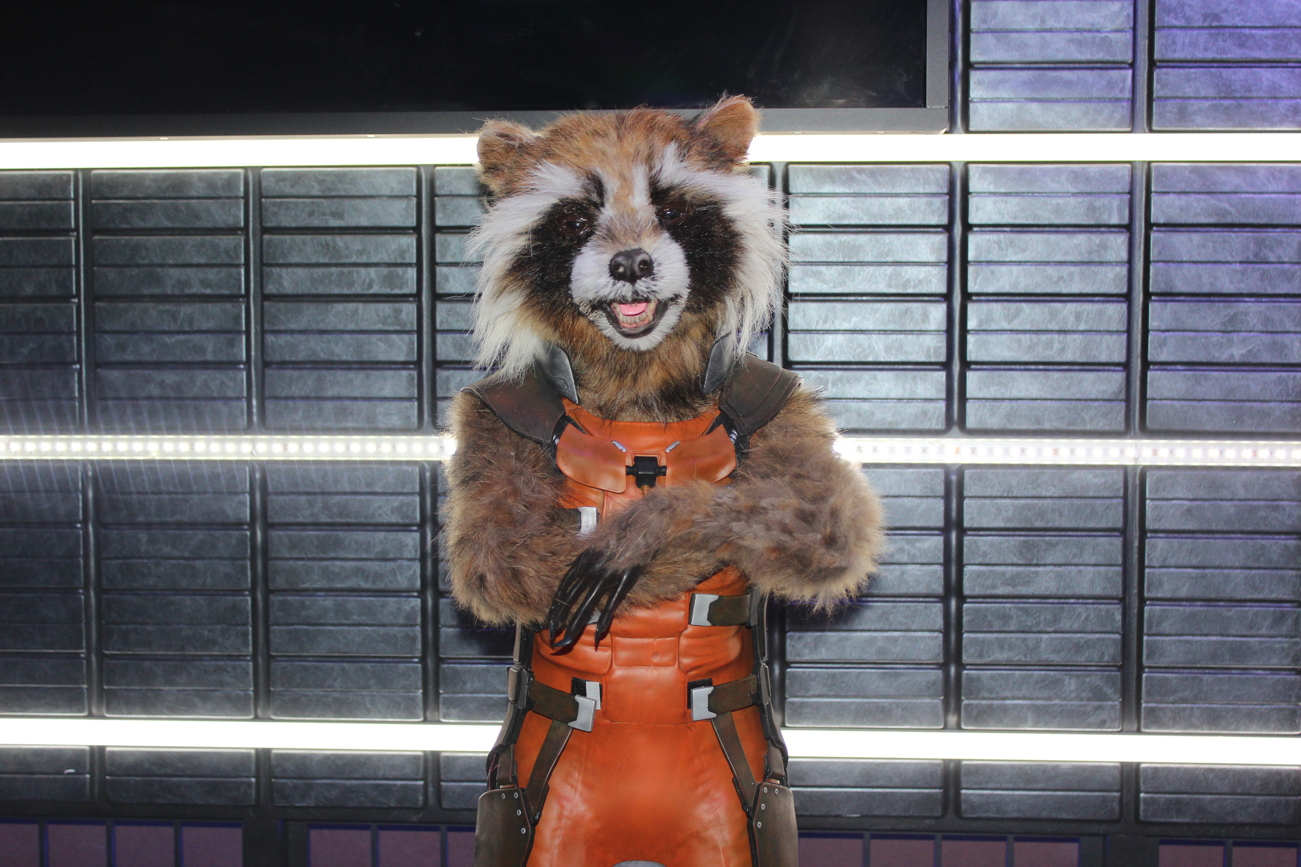 Rocket Raccoon figure at Madame Tussauds