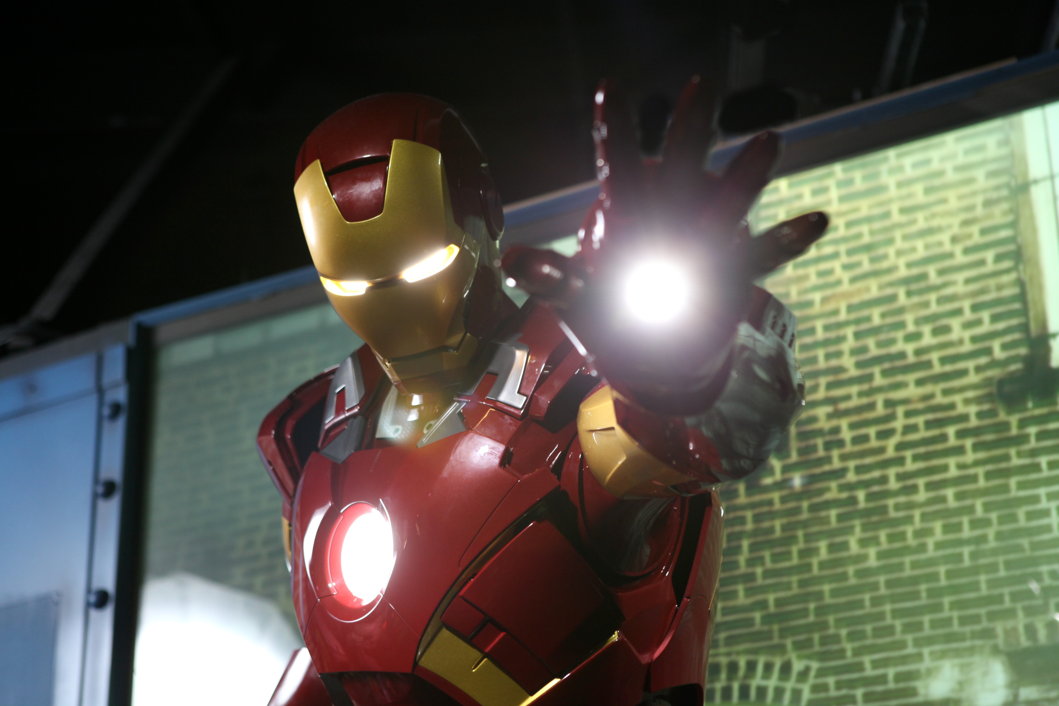 Iron Man figure at Madame Tussauds Blackpool Marvel area