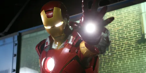 Iron Man figure at Madame Tussauds Blackpool Marvel area