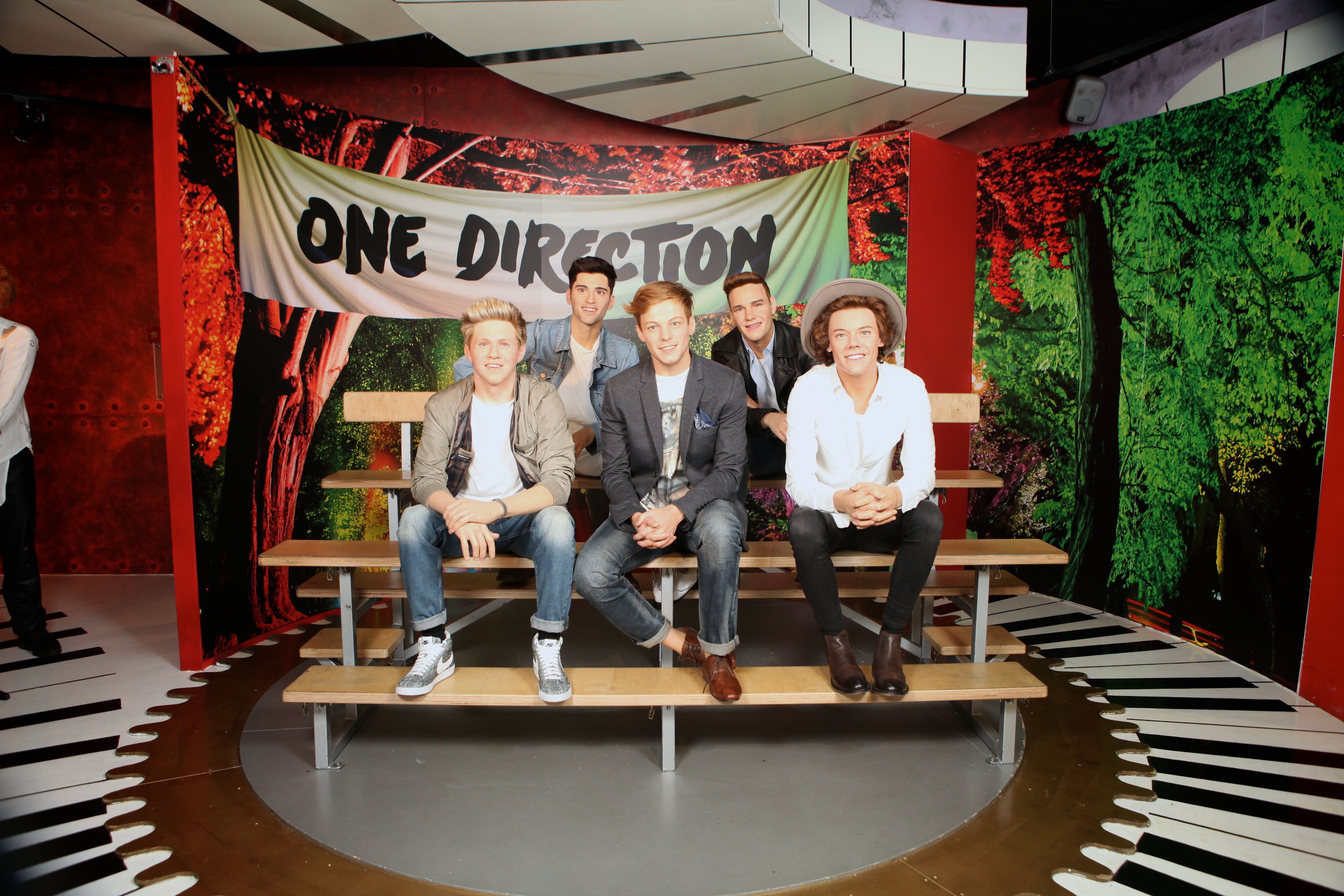 One Direction wax figures at Madame Tussauds Blackpool