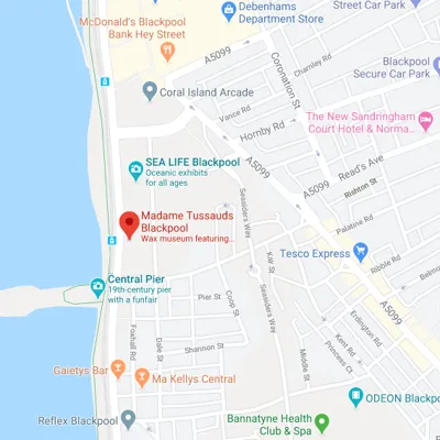 Madame Tussauds Blackpool Location