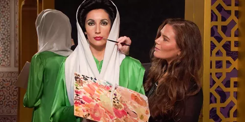 Benazir Bhutto And Artist