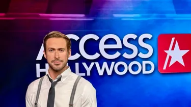 Ryan Gosling with Zuri at Madame Tussauds Hollywood