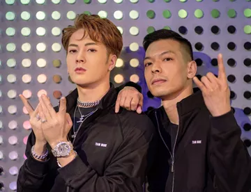 Posed with Jackson Wang wax figure in Madame Tussauds Hong Kong 