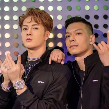Posed with Jackson Wang wax figure in Madame Tussauds Hong Kong 
