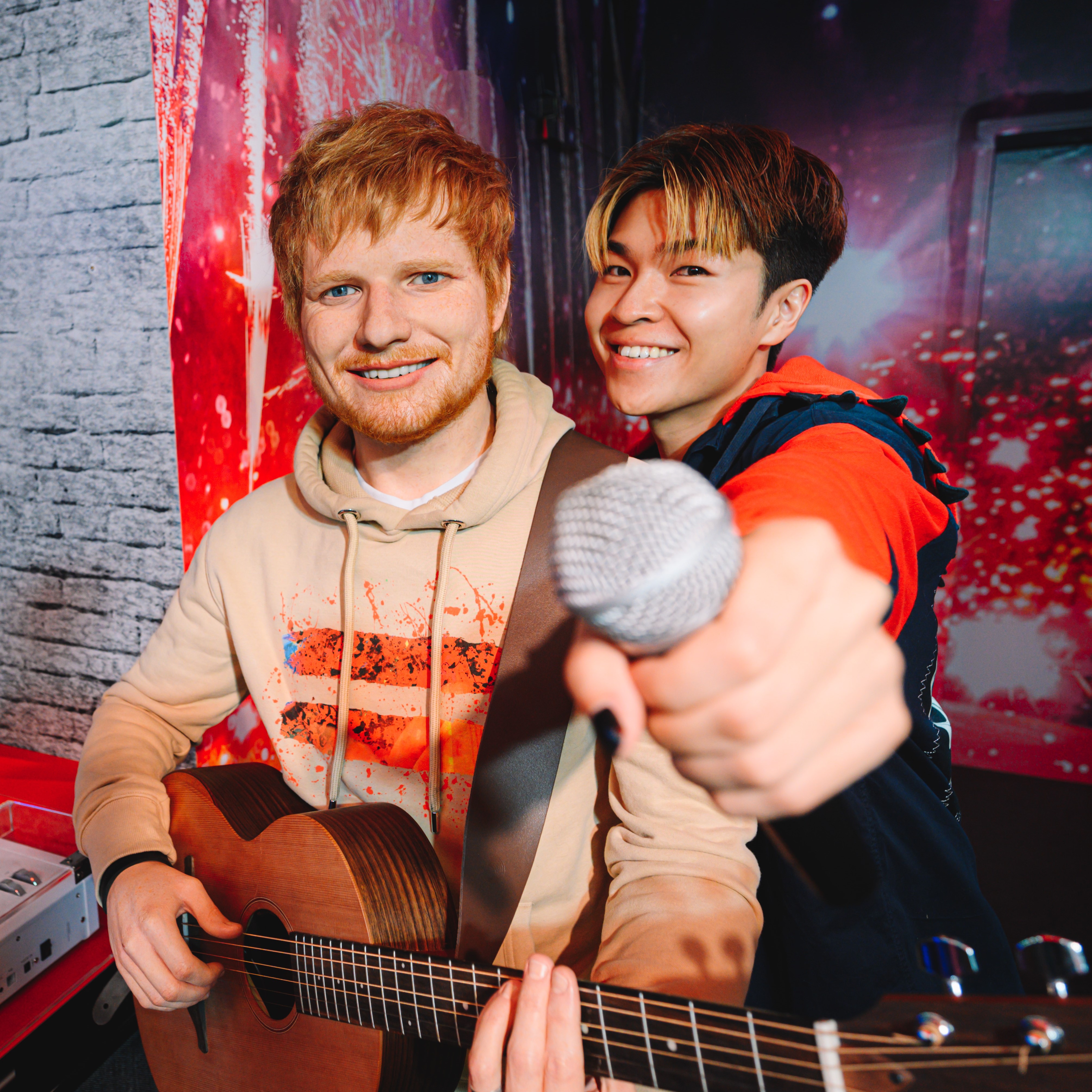 Pose with music icon Ed Sheeran at Madame Tussauds Hong Kong, one of the main indoor attractions in Hong Kong