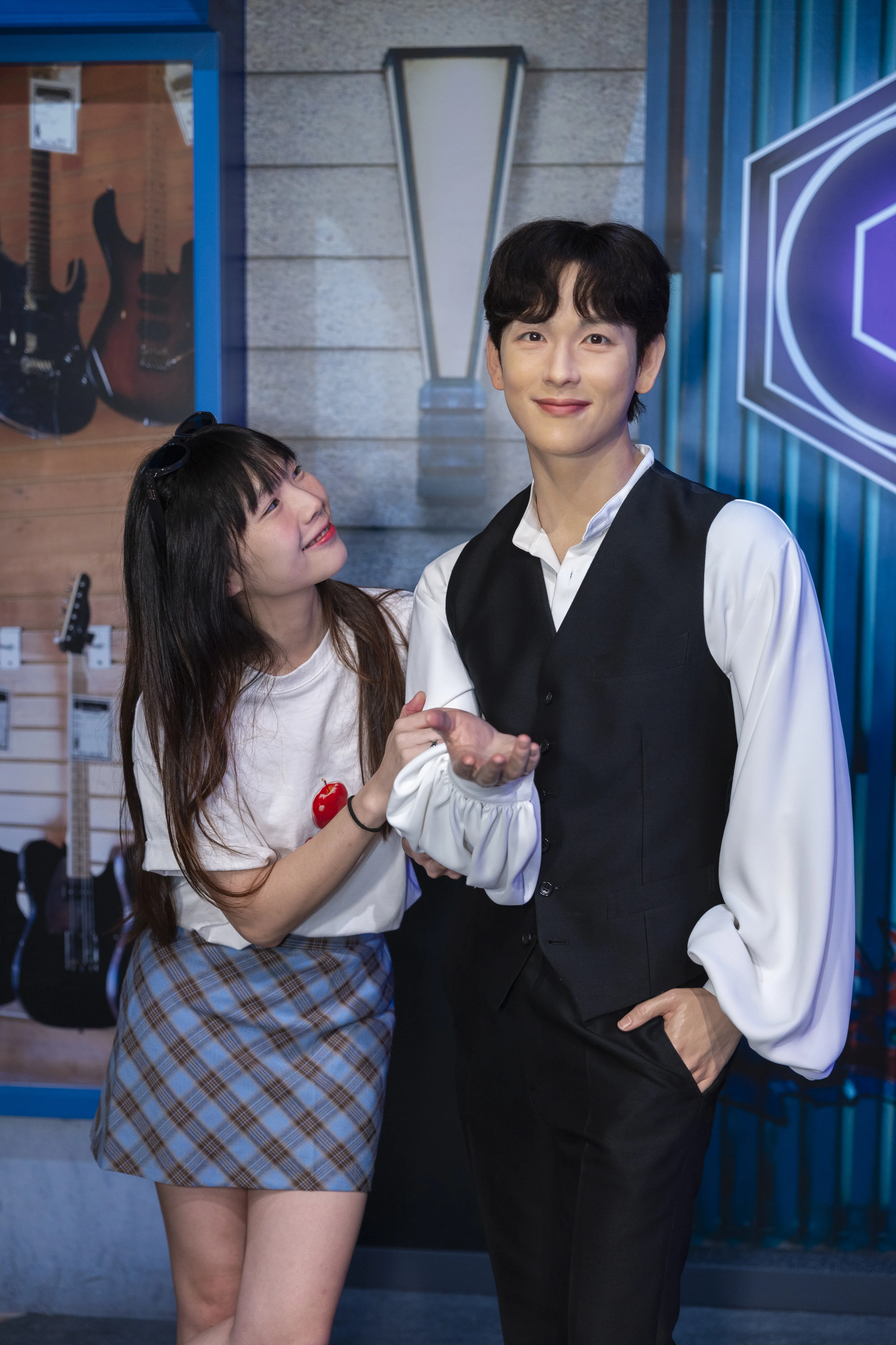 Yim Si Wan in Madame Tussauds Hong Kong. 