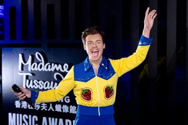 Harry Styles wax figure limited display at Madame Tussauds Hong Kong.