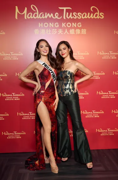 Catrina Gray visited her twin at Madame Tussauds Hong Kong on 31 August 2023.
