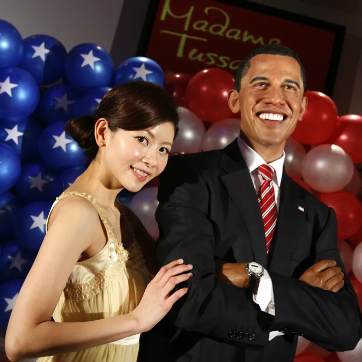 Madame Tussauds Hong Kong Barack Obama Wax Figure Interactive Photo Ss