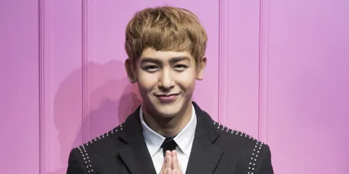 Wax figure of Nichkhun, the South Korean singer and actor from the popular boy band 2PM, on display at Madame Tussauds Hong Kong