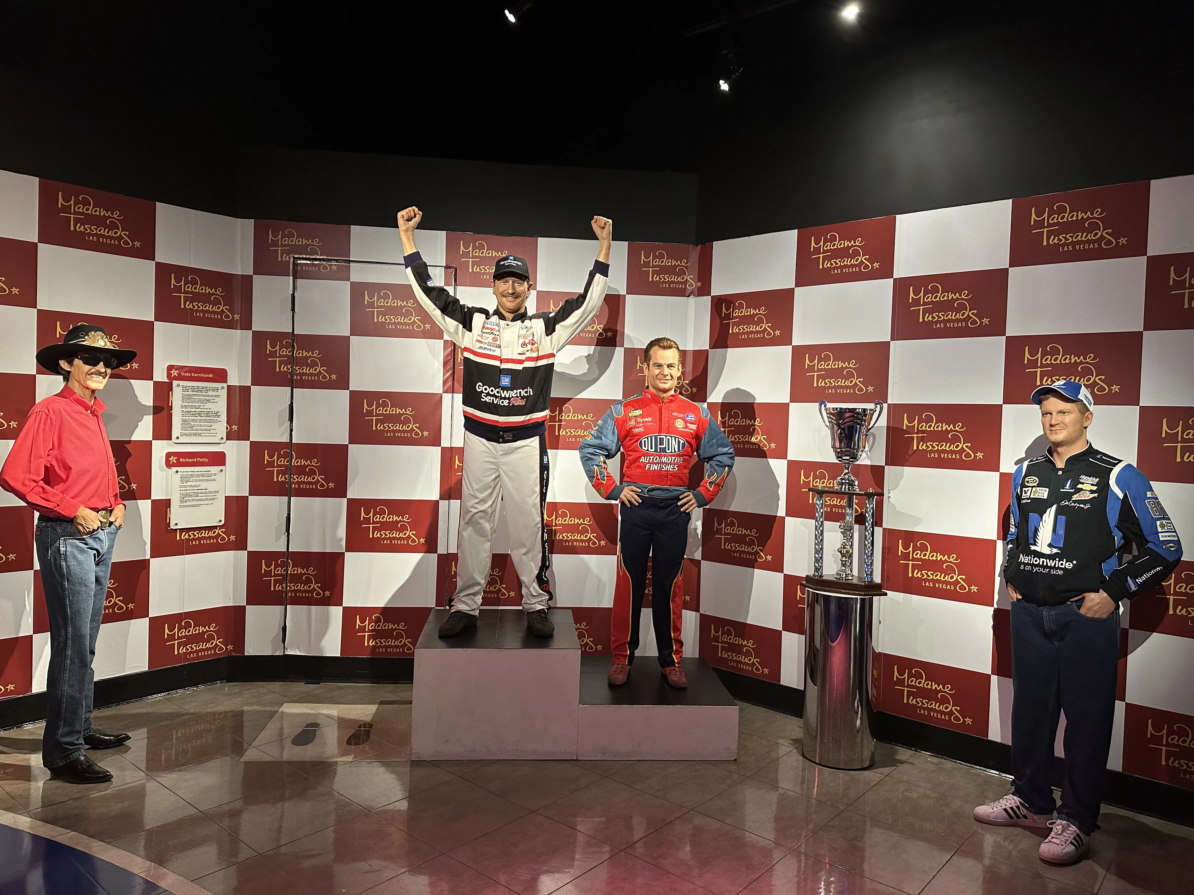 Nascar wax figures at Madame Tussauds Las Vegas