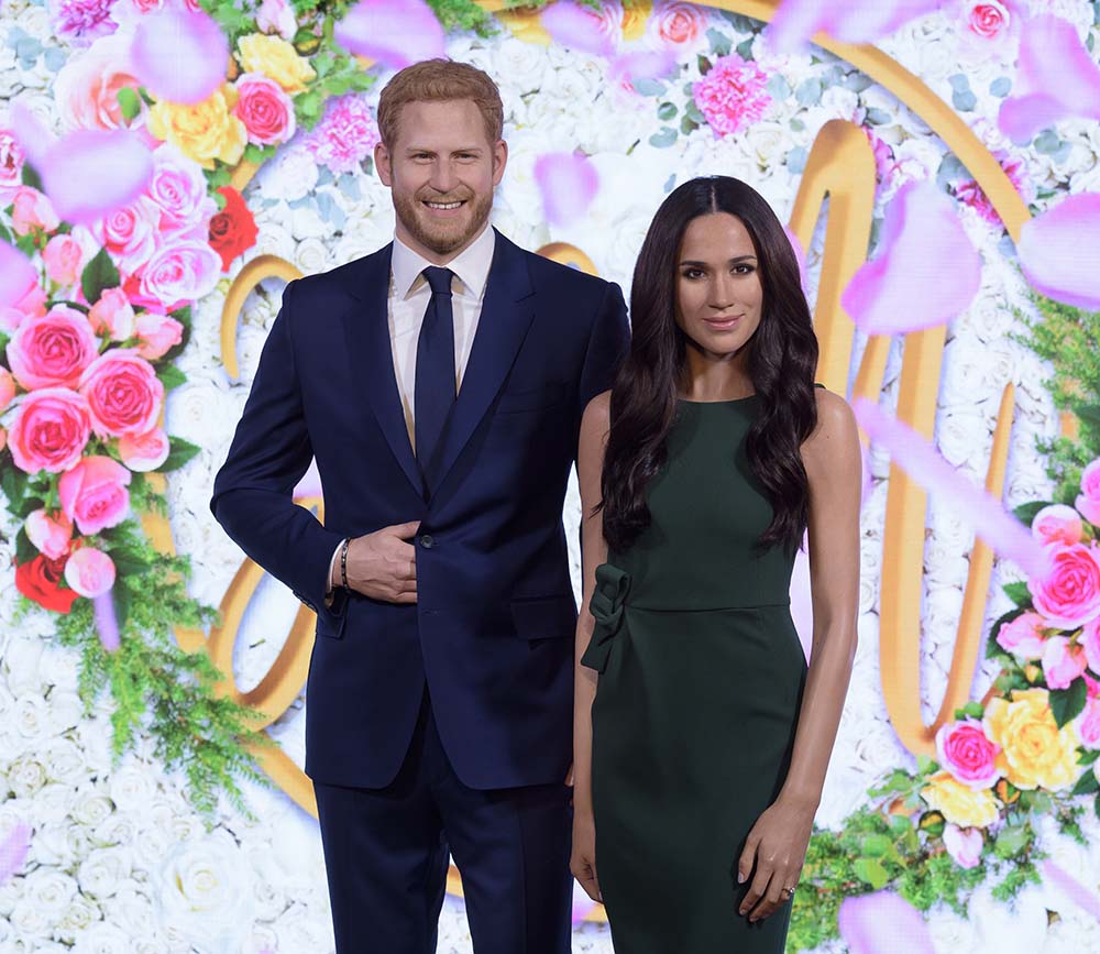 Duke And Duchess Of Sussex figures at Madame Tussauds