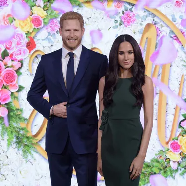Duke And Duchess Of Sussex figures at Madame Tussauds