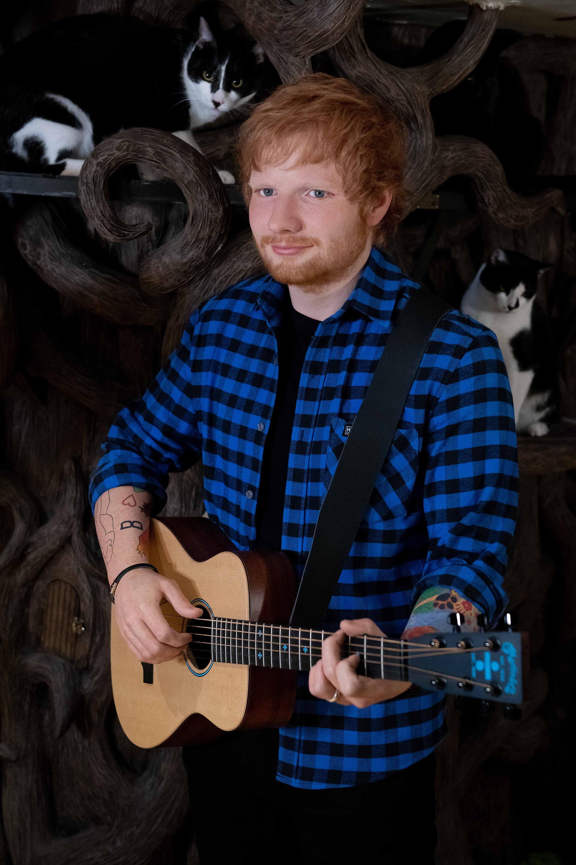Ed Sheeran figure at Madame Tussauds London