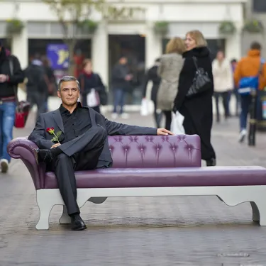 George Clooney figure at Carnaby Street