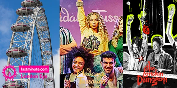 Madame Tussauds + London Eye + London Dungeon
