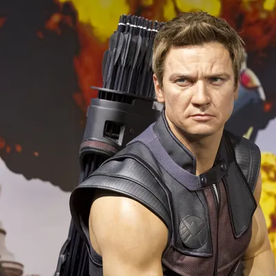 Hawkeye's figure at Madame Tussauds London