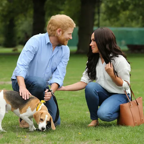 Harry & Meghan in the park