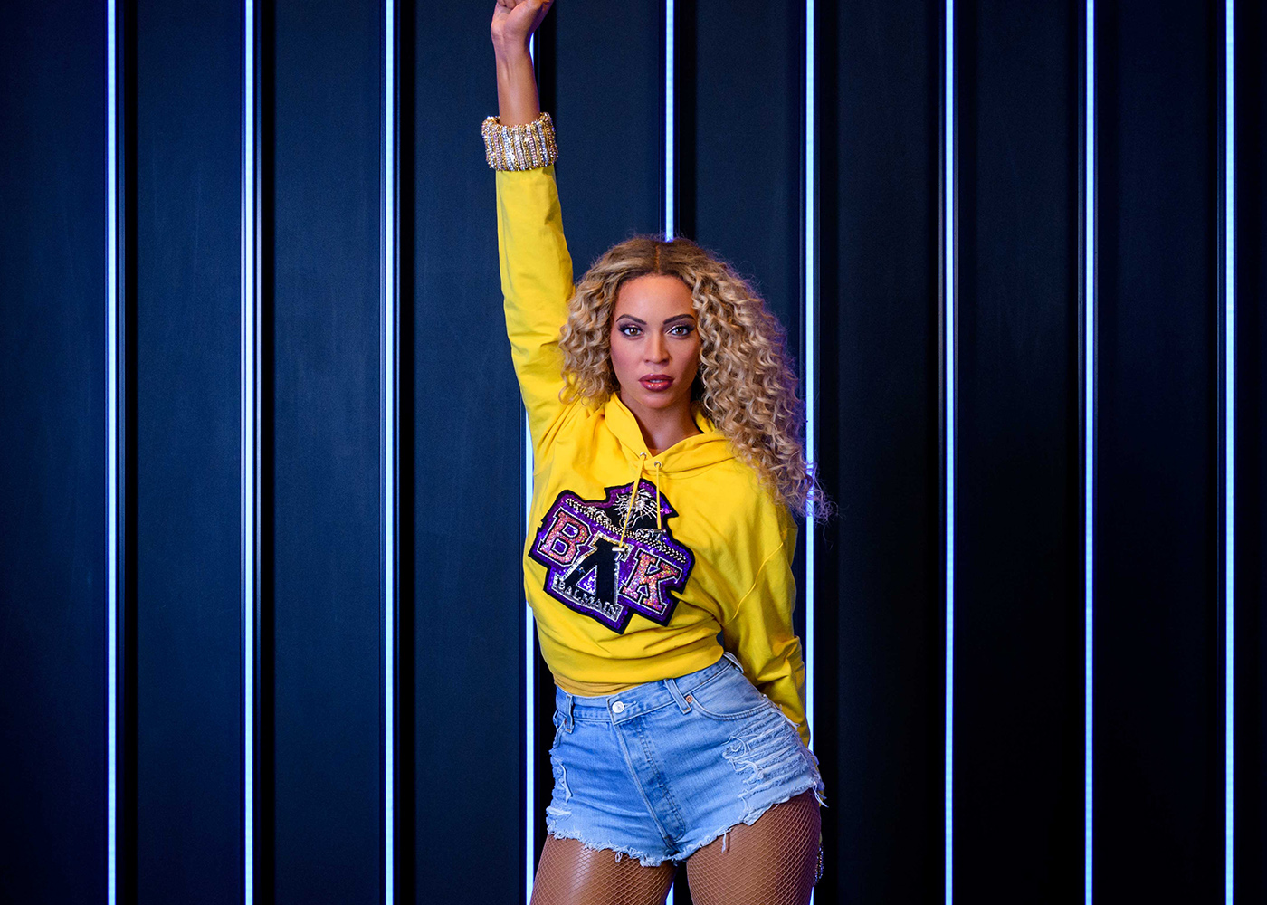 Beyonce wax figure at Madame Tussauds London