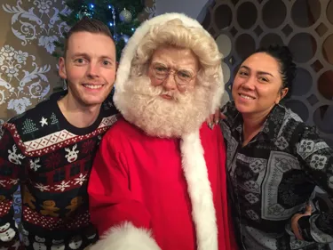 Snap a selfie with Santa