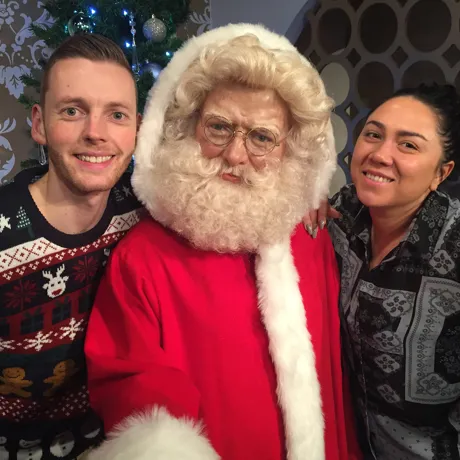 Snap a selfie with Santa
