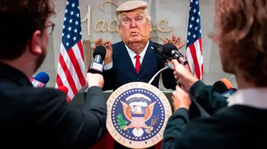 President Trump takes questions