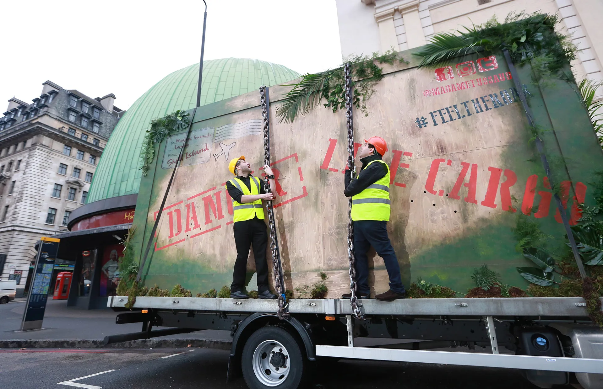 Monstrous delivery at Madame Tussauds London