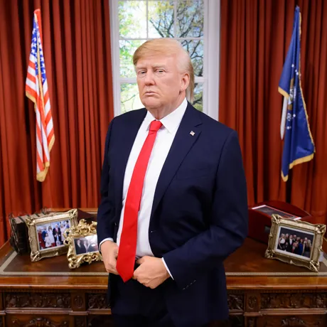 Donald Trump's figure at the White House