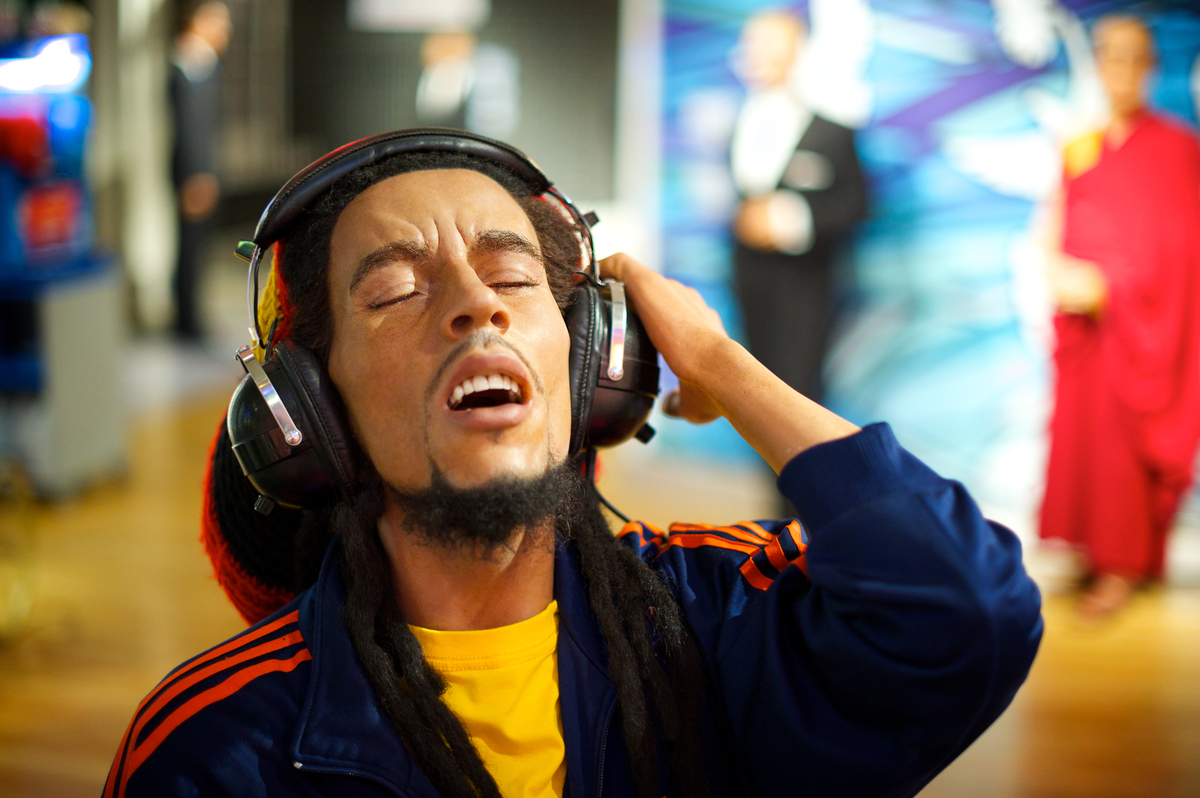 Bob Marley figure at Madame Tussauds London