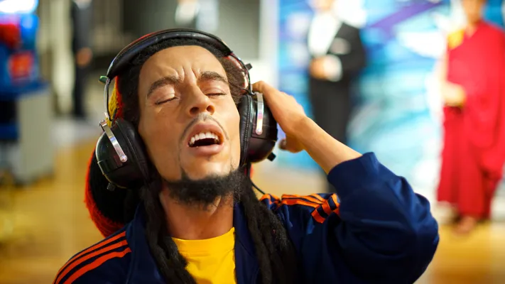 Bob Marley figure at Madame Tussauds London