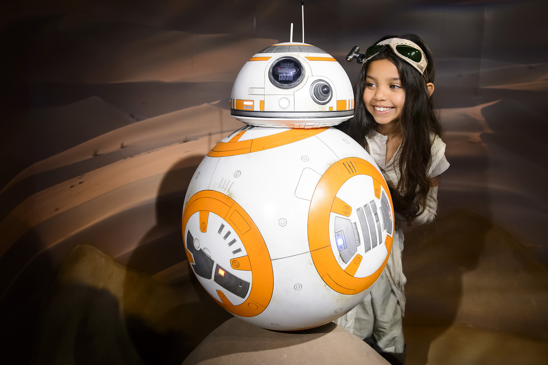 BB-8 with a girl