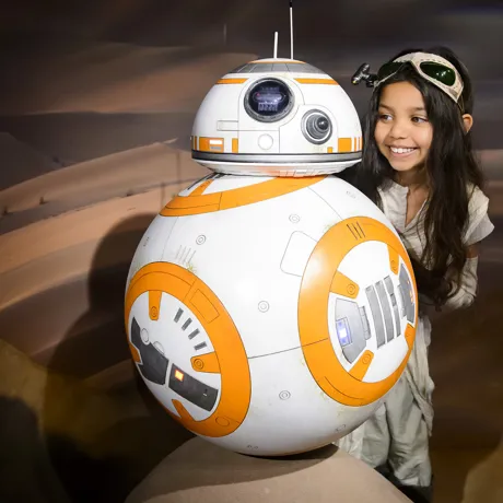 BB-8 with a girl