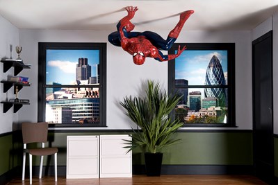 Spider Man's figure at Madame Tussauds London
